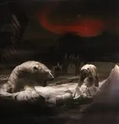 LP-Box - A Storm Of Light & Nadja - Primitive North - Red and silver swirls vinyl