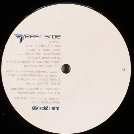A-Sides, Randall - Turn It Loose / The Unfinished Synthony