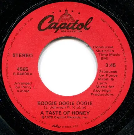 A Taste Of Honey - Boogie Oogie Oogie