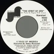 7inch Vinyl Single - A Voice Of America - The Spirit Of 1976