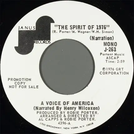 A Voice Of America - The Spirit Of 1976