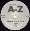 12inch Vinyl Single - A-Z, AZ - Save Our Streets A-Z