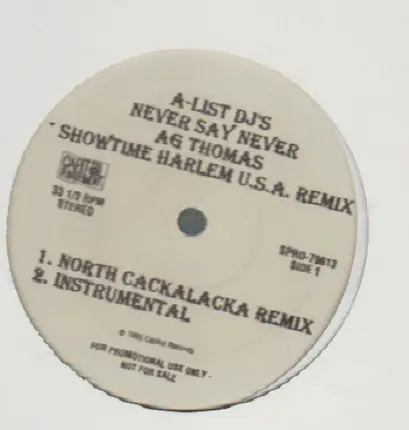 A.G. Thomas - Never Say Never (Showtime Harlem U.S.A. Remix)