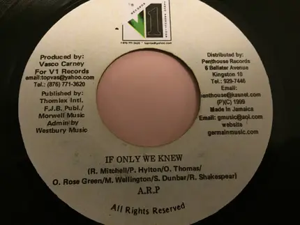 A.R.P. - If Only We Knew