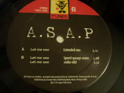 A.S.A.P. - Let Me See