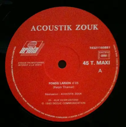 Acoustik Zouk - Fonds Larion