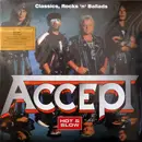 Double LP - Accept - Classics, Rocks 'n' Ballads - Hot & Slow - Numbered, Red & silver marbeld vinyl