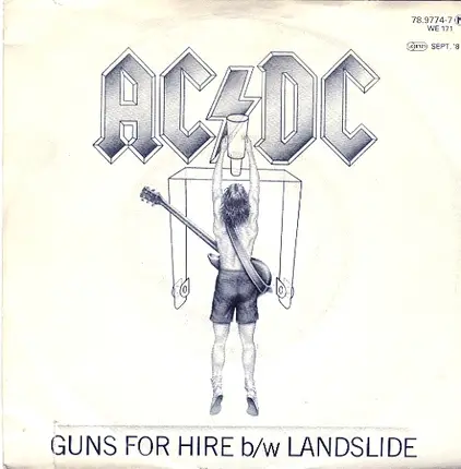 AC/DC - Guns For Hire b/w Landslide