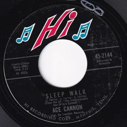 Ace Cannon - By The Time I Get To Phoenix / Sleep Walk