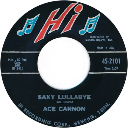 Ace Cannon - Funny (How Time Slips Away) / Saxy Lullabye