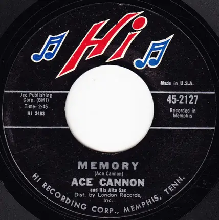 Ace Cannon - I Walk The Line / Memory