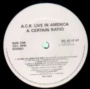 LP - A Certain Ratio - Live In America
