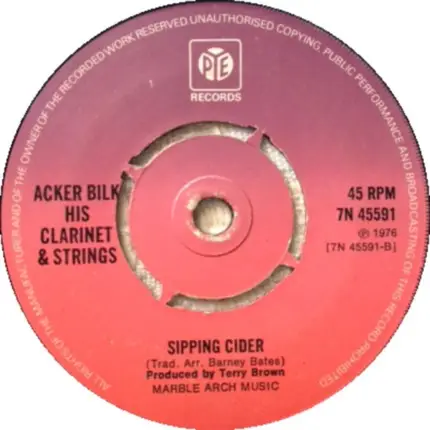 Acker Bilk / Acker Bilk His Clarinet And Strings - Good Morning / Sipping Cider