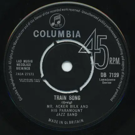 Acker Bilk And His Paramount Jazz Band - The Harem