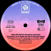 LP - Acker Bilk And His Paramount Jazz Band - Extremely Live In Studio One (On A Cold April Night) - Still Sealed