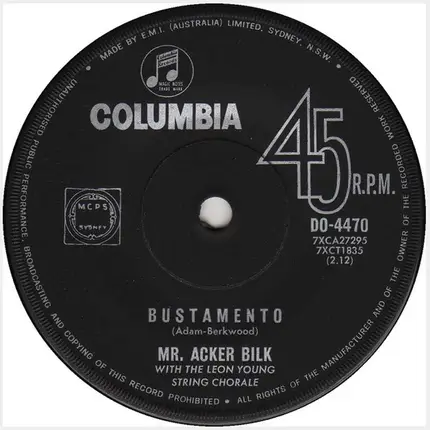 Acker Bilk With The Leon Young String Chorale - Never Love A Stranger