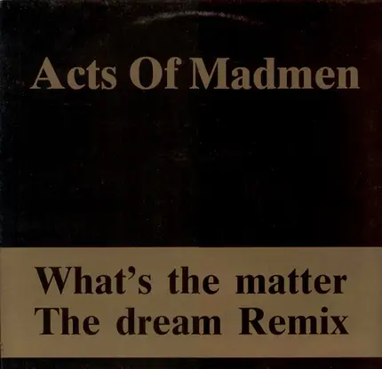 Acts Of Madmen - What's The Matter / The Dream Remix