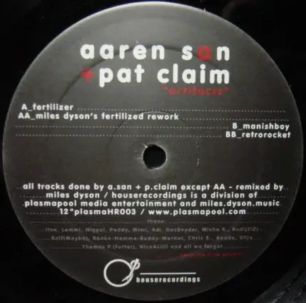 Aaren San & Pat Claim - Artifacts