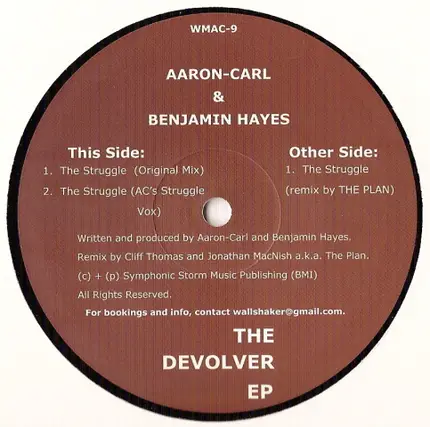 Aaron-Carl & Benjamin Hayes - The Devolver EP