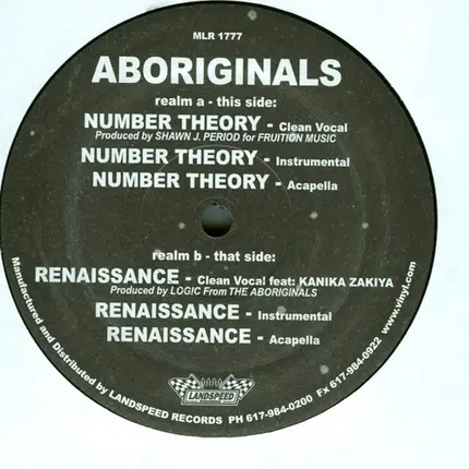 Aboriginals - Number Theory / Renaissance