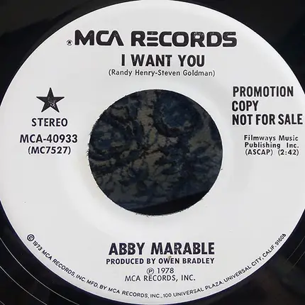 Abby Marable - I Want You