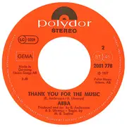 7'' - Abba - Eagle / Thank You For The Music - Paper Labels