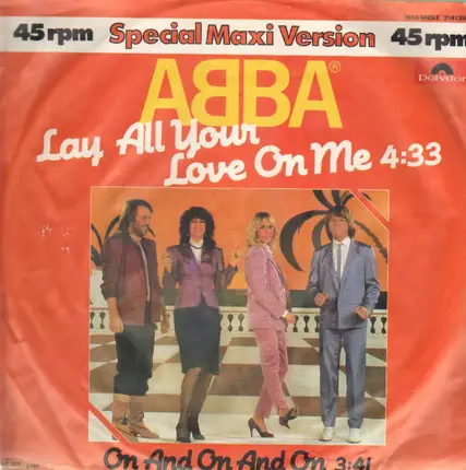 Abba - LAY ALL YOUR LOVE ON ME