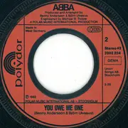 7inch Vinyl Single - Abba - Under Attack / You Owe Me One