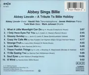 CD - Abbey Lincoln - Abbey Sings Billie