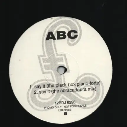Abc - Say It