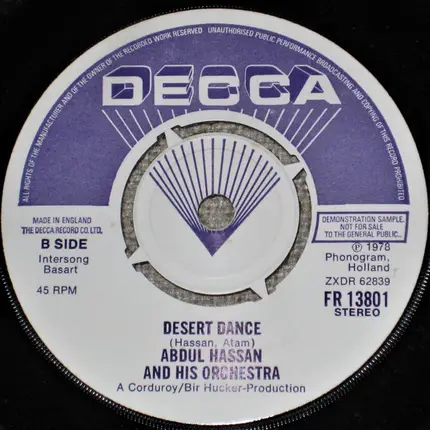 Abdul Hassan And His Orchestra - Arabian Affair / Desert Dance