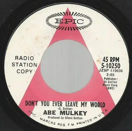 Abe Mulkey - Don't You Ever Leave My World