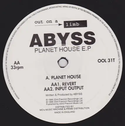Abyss - Planet House E.P