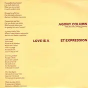 Agony Column - Love Is A Blanket Expression