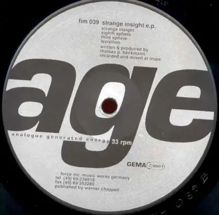 Age - Strange Insight EP