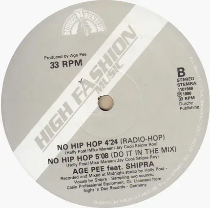 Age Pee - No Hip Hop