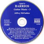 CD - Agustín Barrios Mangoré , Jeffrey McFadden - Guitar Music •  3