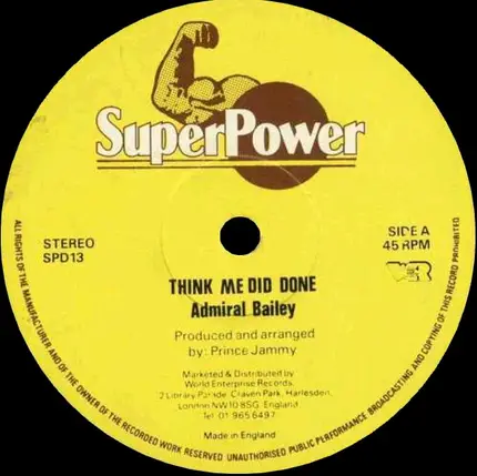 Admiral Bailey - Think Me Did Done