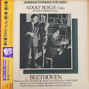 Ludwig Van Beethoven - Sonata N° 9 In A Major For Violin And Piano, Op. 47 "Kreutzer" ; Sonata N° 1 In D Major For Violin