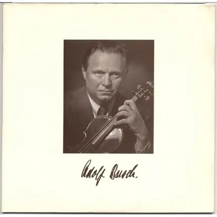 Adolf Busch - Quintett C-Moll, Op.35/Sonate Nr2 A-Moll, Op.56/Quintett C-Dur, Op.68
