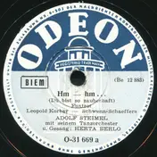 Adolf Steimel Mit Seinem Tanzorchester - Hm - Hm... / Das Großstadt-Lied