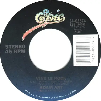 Adam Ant - Vive le Rock