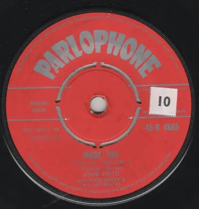 Adam Faith With John Barry & His Orchestra - Johnny Comes Marching Home
