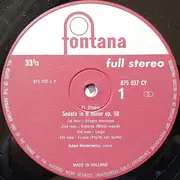 LP - Frédéric Chopin - Sonate H-moll Op.58