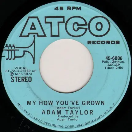 Adam Taylor - My How You've Grown