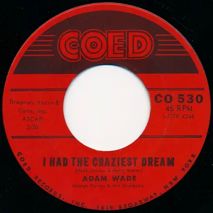 Adam Wade - I Can't Help It