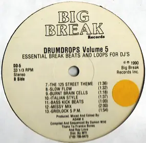 Adam X - Drumdrops Vol. 5 (Essential Break Beats And Loops For DJ's)