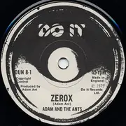 7'' - Adam And The Ants - Zerox