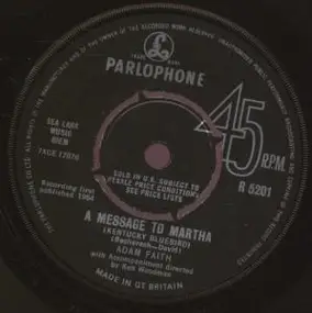 Adam Faith - A Message To Martha From Adam