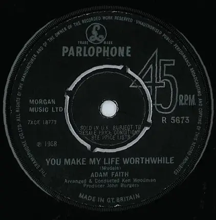 Adam Faith - You Make My Life Worthwhile